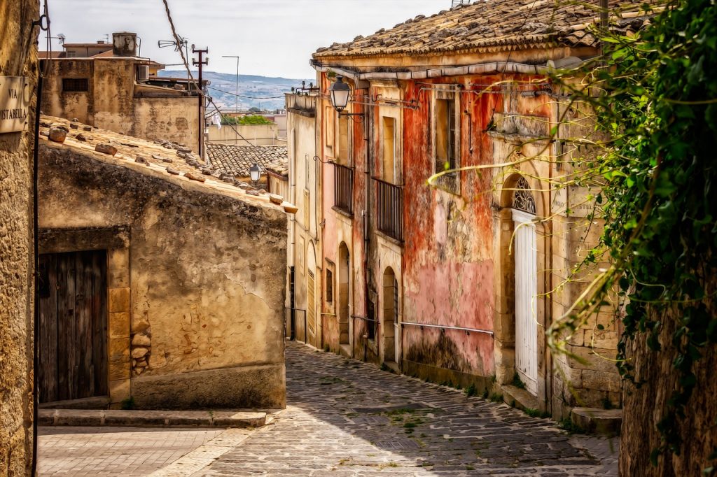 sicily, city, village